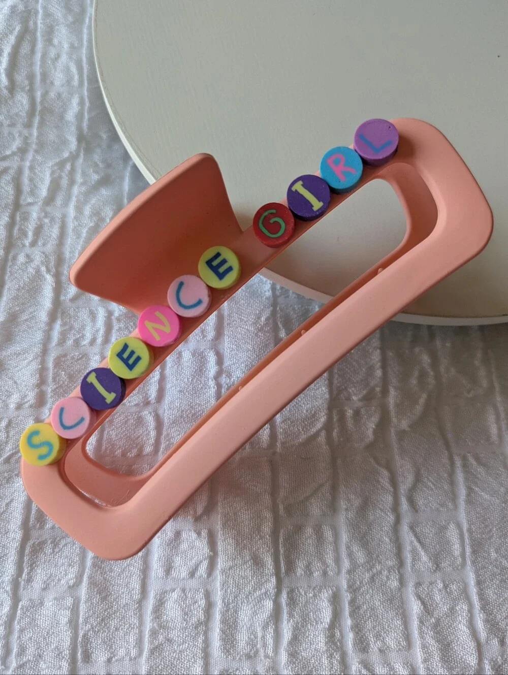 Science Girl Hair Clip Claw Style Handcrafted | NWT